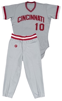 1978 Sparky Anderson Game Used Cincinnati Reds Road Uniform - Jersey & Pants From The Postseason Tour of Japan (Sports Investors Authentication)